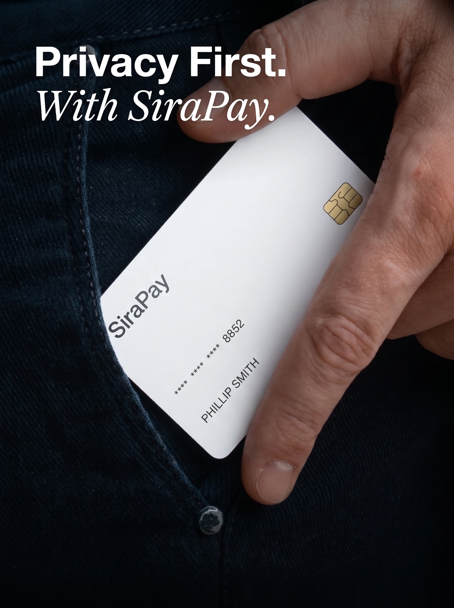 SiraPay privacy-first virtual card